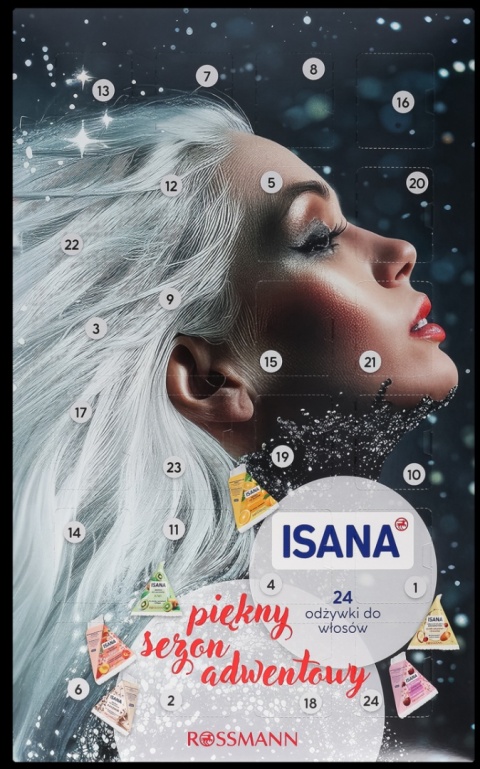 Kalendarz adwentowy ISANA odżywki do włosów