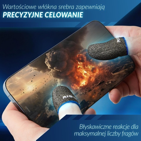 10 sztuk Gaming Finger Sleeves