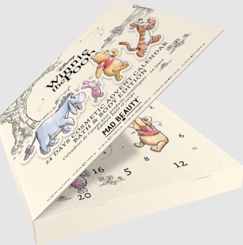 DISNEY WINNIE THE POOH KALENDARZ ADWENTOWY 2025 24 KOSMETYKI I AKCESORIA
