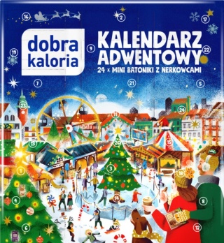 DOBRA KALORIA KALENDARZ ADWENTOWY 2025 24 MINI BATONIKI NERKOWE ŚWIĘTA 2025