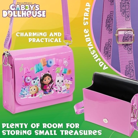 Gabi Dziewczęca torebka, urocza torba na ramię z regulowanym paskiem