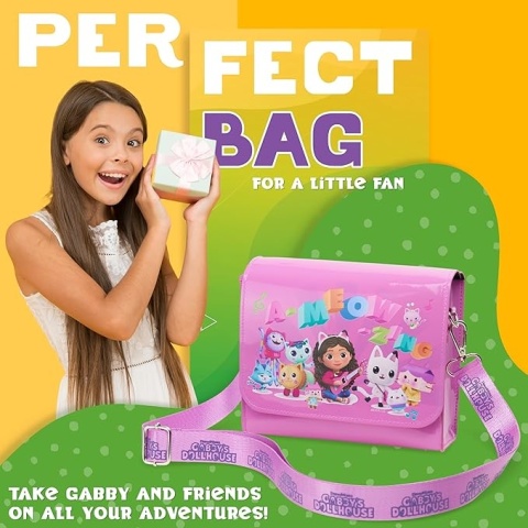 Gabi Dziewczęca torebka, urocza torba na ramię z regulowanym paskiem