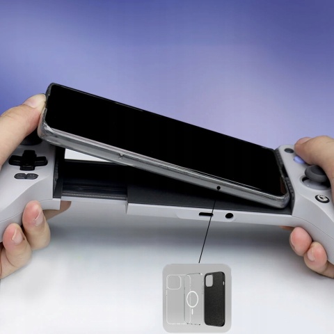 Gamepad kontroler do gier GameSir G8 Galileo USB-C z uchwytem na telefon