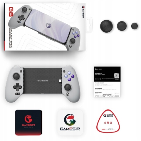 Gamepad kontroler do gier GameSir G8 Galileo USB-C z uchwytem na telefon