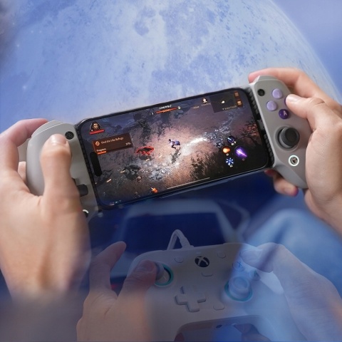 Gamepad kontroler do gier GameSir G8 Galileo USB-C z uchwytem na telefon