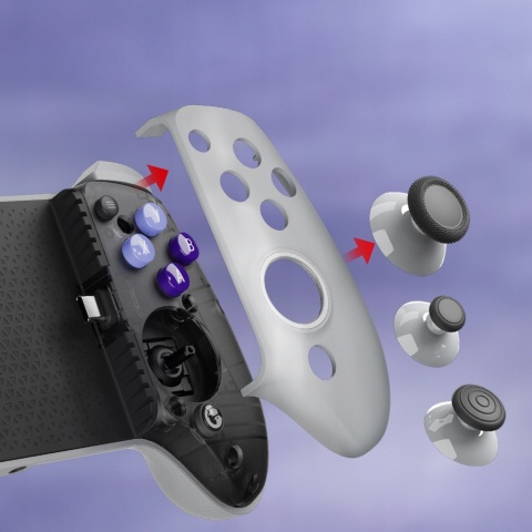 Gamepad kontroler do gier GameSir G8 Galileo USB-C z uchwytem na telefon