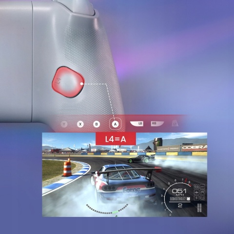 Gamepad kontroler do gier GameSir G8 Galileo USB-C z uchwytem na telefon