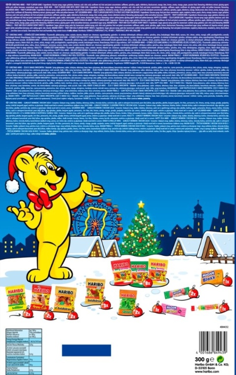 HARIBO KALENDARZ ADWENTOWY 2025 ŚWIĘTA 24 DNI, ŻELKI I MIŚ MISIE SŁODYCZE