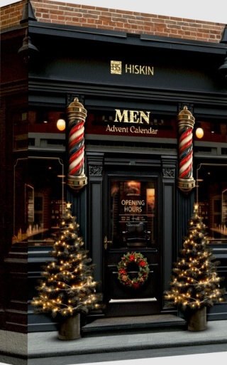 HISKIN MEN ZESTAW KALENDARZ ADWENTOWY 2025 12 KOSMETYKÓW SKARPETKI PREZENT