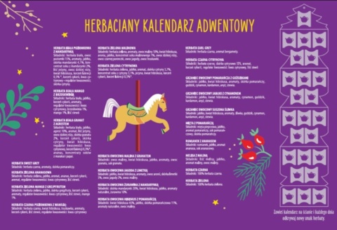 IRVING KALENDARZ ADWENTOWY 2025 – 24 HERBATY NA KAŻDY DZIEŃ ŚWIĘTA 2025