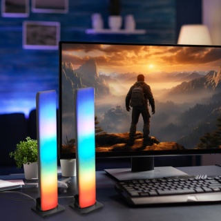 Lampka biurkowa dekoracyjna GAMER LED RGB z pilotem
