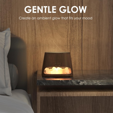 SALKING Dyfuzor olejków eterycznych 2 w 1 i kryształowa lampa solna himalajska