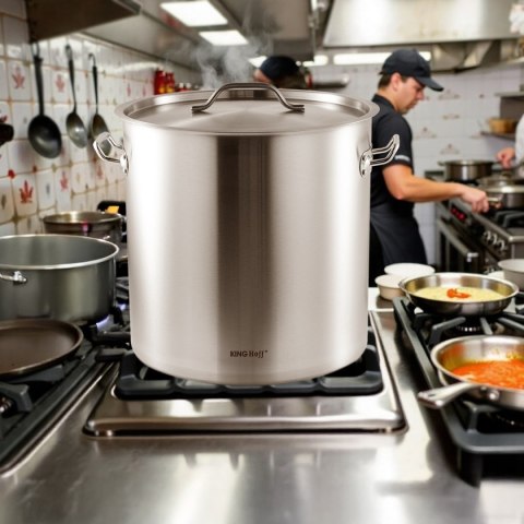 GARNEK GASTRONOMICZNY Z POKRYWĄ STALOWĄ 50L KINGHOFF KH-1966