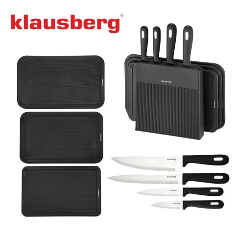 ZESTAW NOŻY I DESEK KUCHENNYCH W STOJAKU KLAUSBERG KB-7980