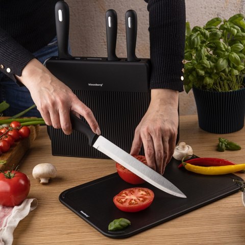 ZESTAW NOŻY I DESEK KUCHENNYCH W STOJAKU KLAUSBERG KB-7980