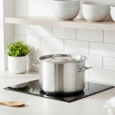 GARNEK GASTRONOMICZNY Z POKRYWĄ STALOWĄ Ø32cm 17L KINGHOFF KH-2023
